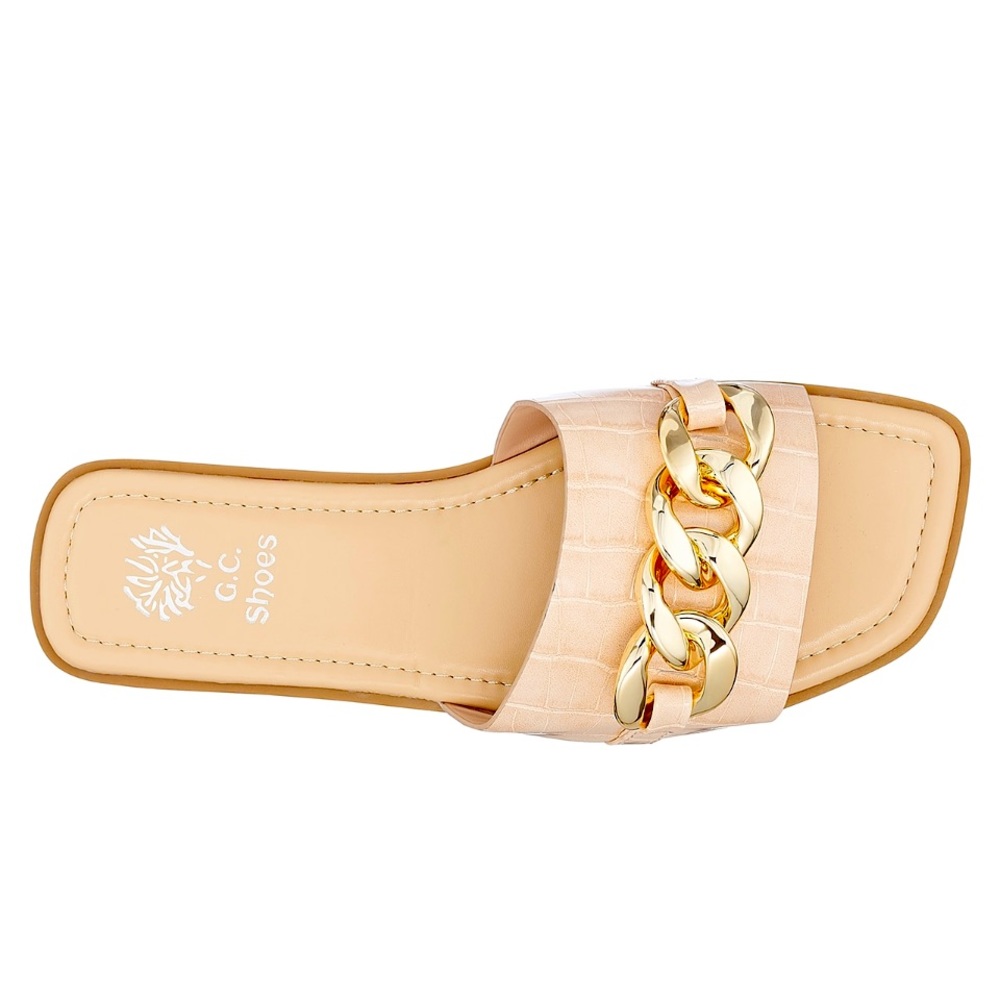 BNWOB Dressy Rina Slip-on Square toe sandal. Color is exactly as pictured